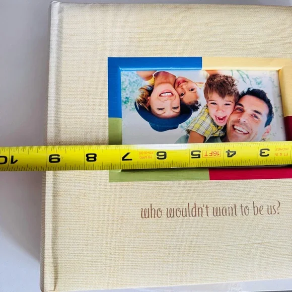 NEW VINTAGE HALLMARK 90s Y2K Beige Stripe Picture Album Photo Coffee Table Book - Picture 8 of 10